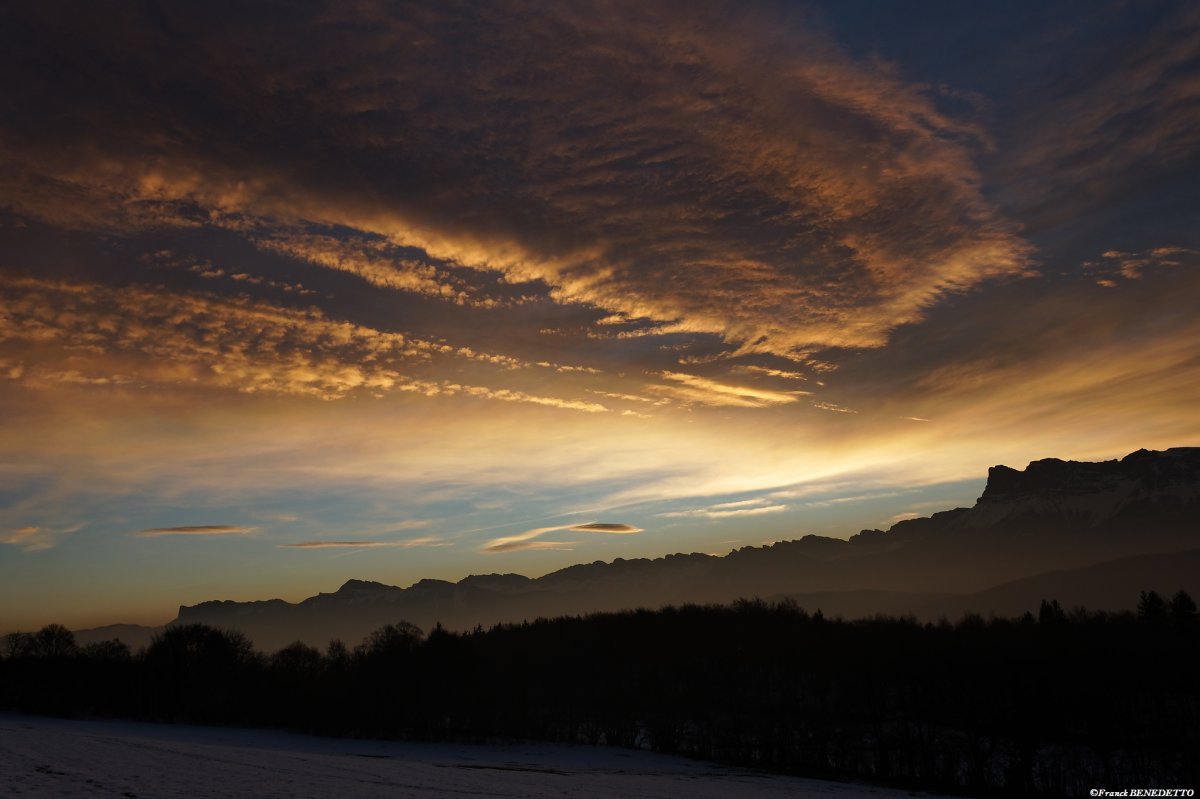 Coucher de soleil sur le Vercors Coucher de soleil sur le Vercors